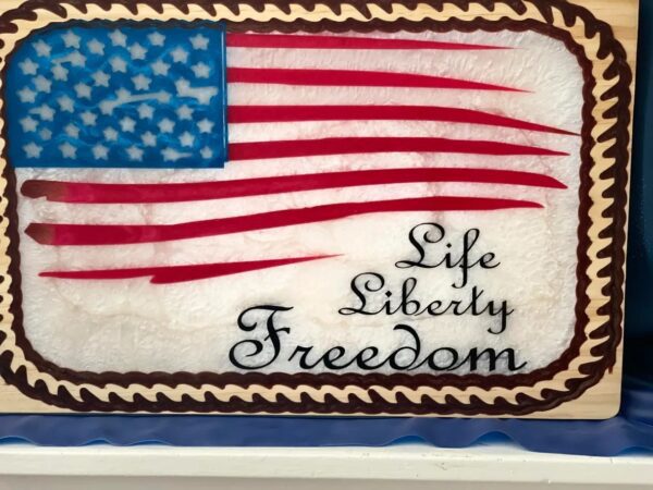 Life Liberty Freedom Epoxy Art